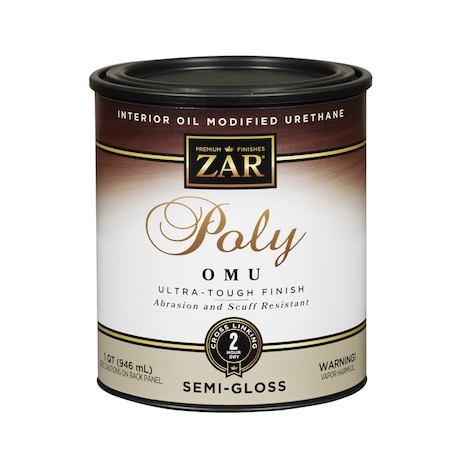 Zar ZAR Ultra Max Semi-Gloss Clear Water-Based Polyurethane 1 qt 36112